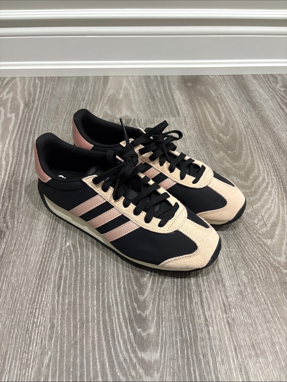 adidas Women’s Black & Blush Retro Sneaker
